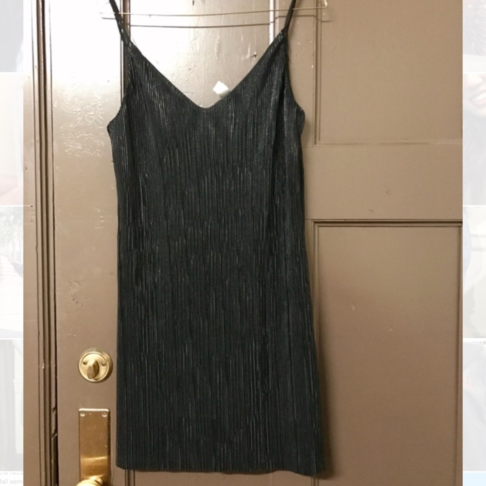 Black slip dress
